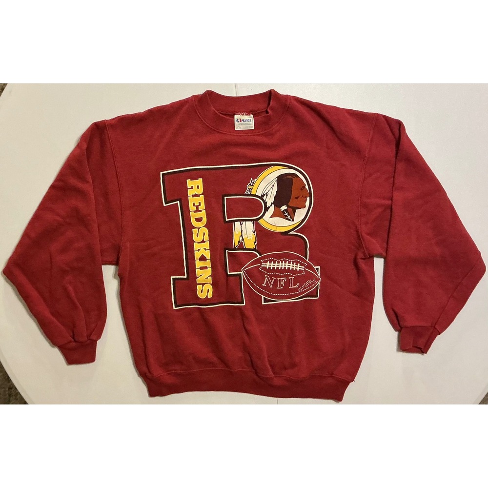 VTG‎ USA Made 90sWashington Redskins NFL Sweatshirt Crewneck XL Burgundy EUC